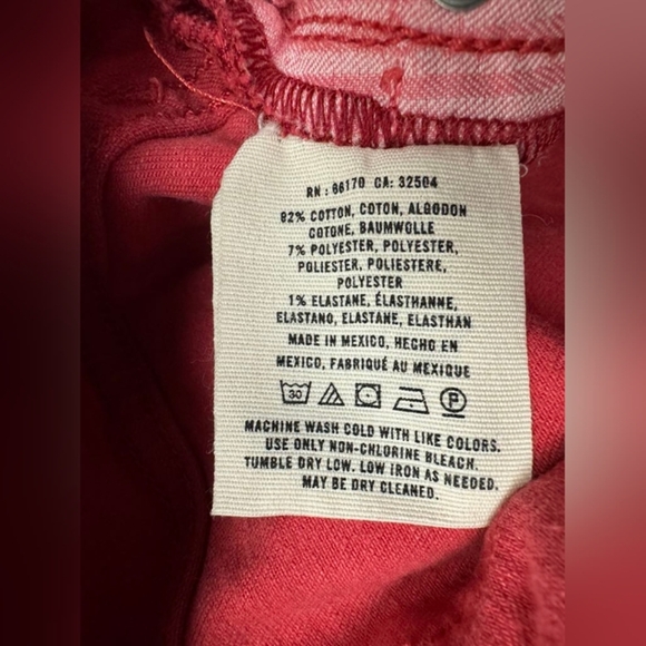 Pilcro and the letterpress Anthropologie Coral Skinny Jean Size 26 EUC - Picture 11 of 11
